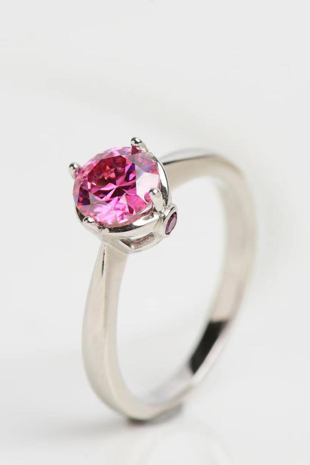 Endless Imagination 1 Carat Moissanite Ring Pink