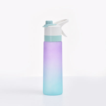 Spray Water Bottle For Girls Outdoor Sport Fitness Water Cup Large Capacity Spray Bottle Drinkware Travel Bottles Kitchen Gadgets PCPurple