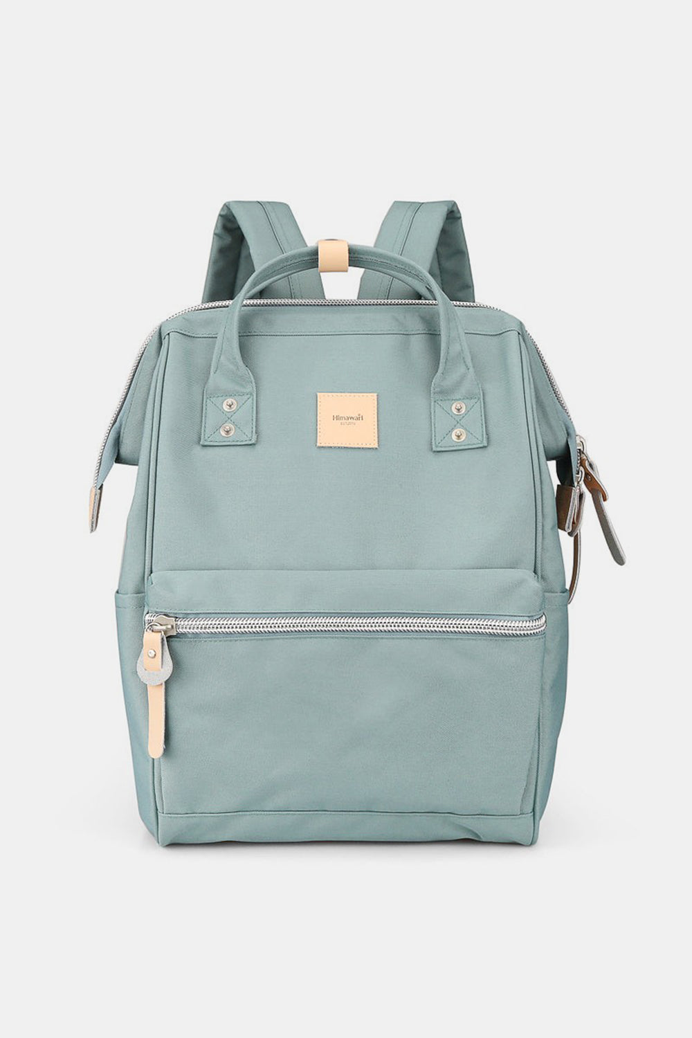 Himawari Water Resistant Canvas Backpack Bag with Side Pockets Teal One Size