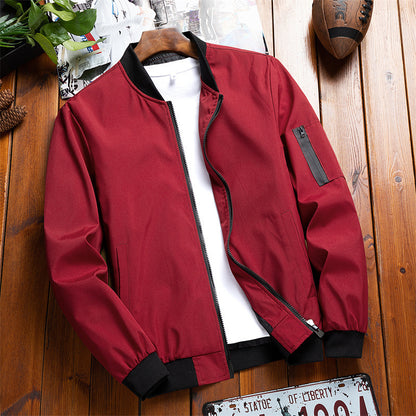 Casual Jacket Men's Coat Red