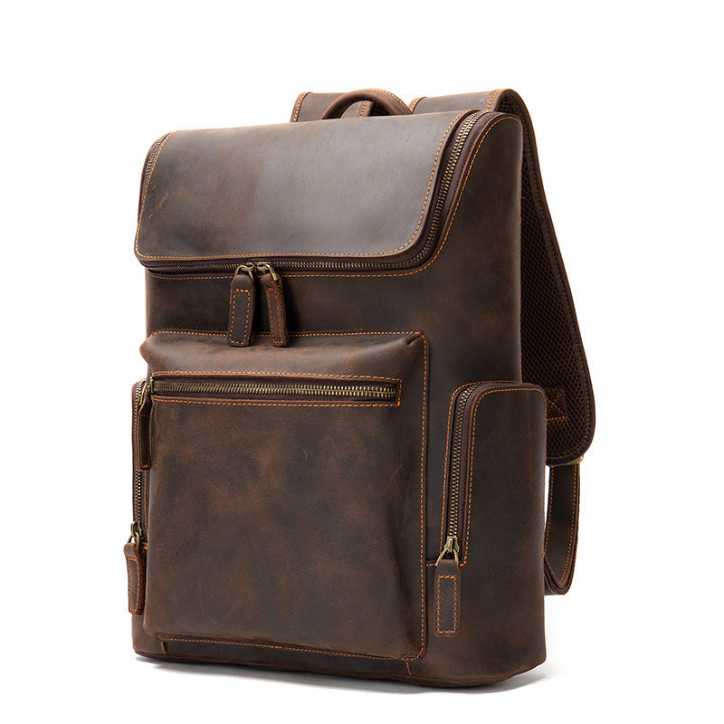 Vintage Backpack Men's Outdoor Leisure Travel Brown