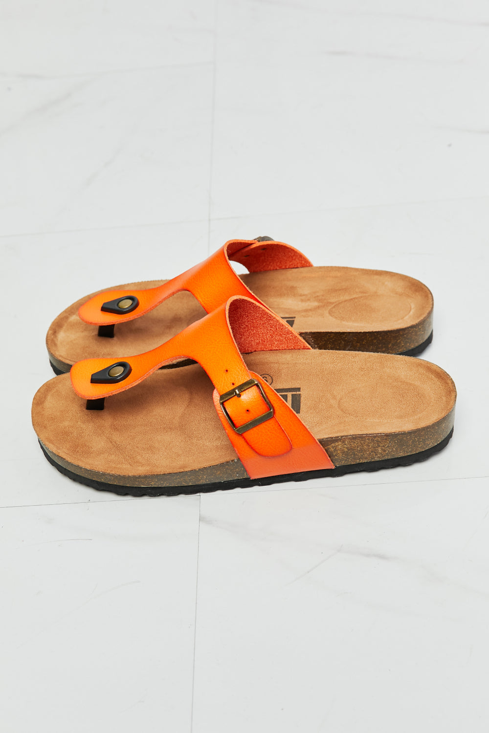MMShoes Drift Away T-Strap Flip-Flop in Orange - Thandynie