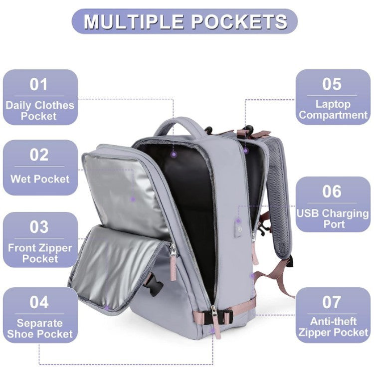 Large Capacity Lightweight Multifunctional Luggage Backpack