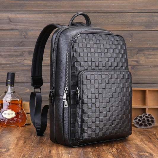 Large Capacity Genuine Leather Men's Bag for Business Travel | High-Grade