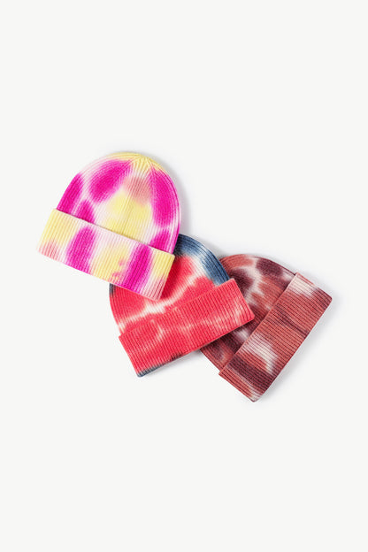 Tie-Dye Cuffed Knit Beanie