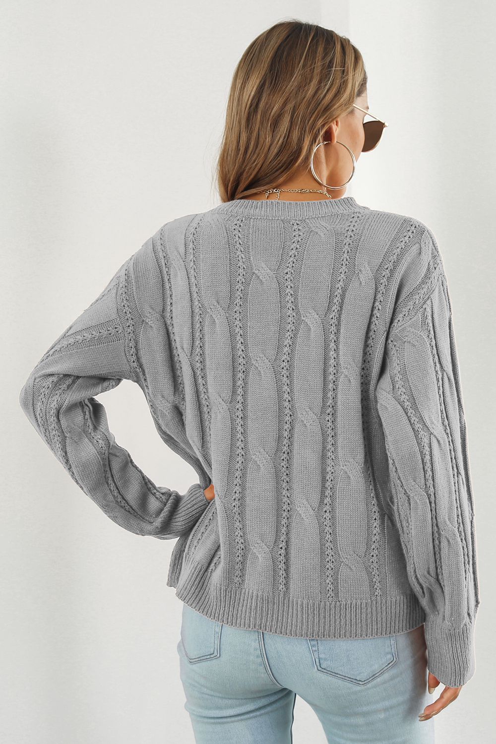 Round Neck Long Sleeve Sweater