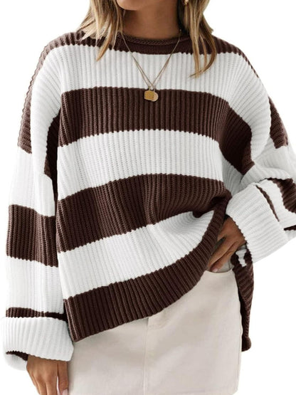 Round Neck Long Sleeve Sweater