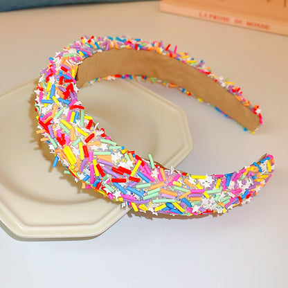 Acrylic Contrast Wide Headband Style A One Size