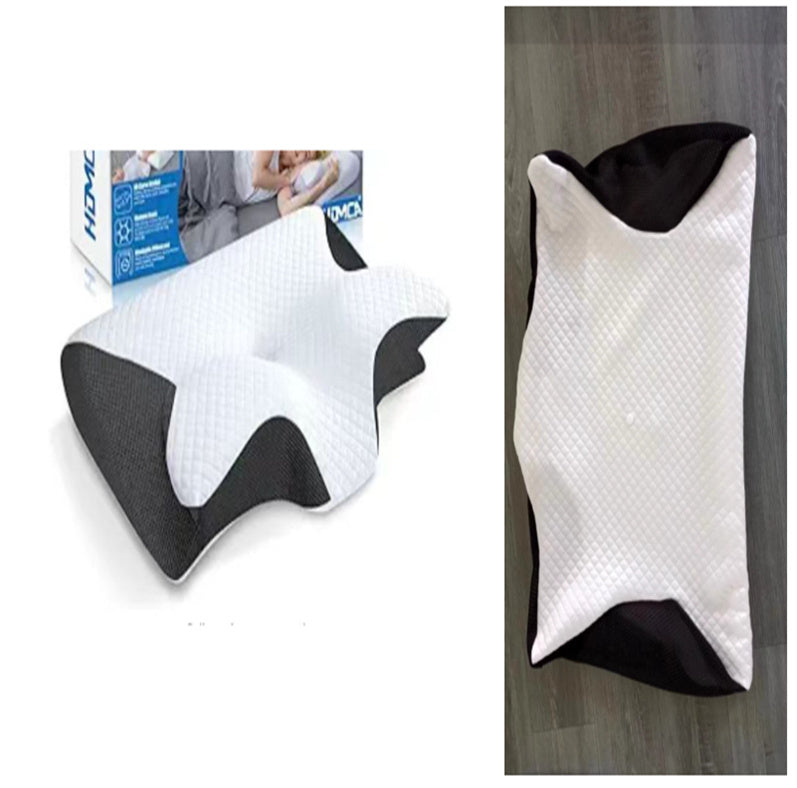 Neck Memory Home Sleep Pillow Black Set