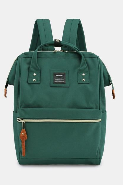 Himawari Waterproof Canvas Backpack Bag with Side Pockets Green One Size