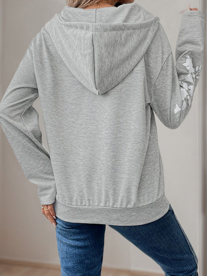 Perfee Half Zip Long Sleeve Hoodie