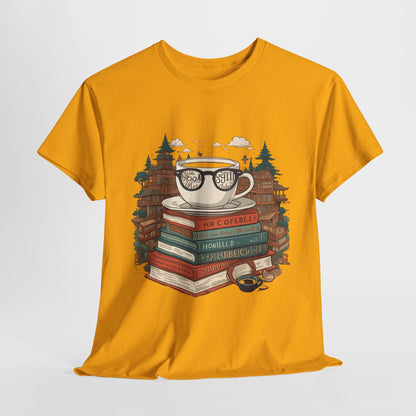 Bibliophile's Bliss Unisex Cotton Tee – Perfect for Book Lovers, Soft and Durable