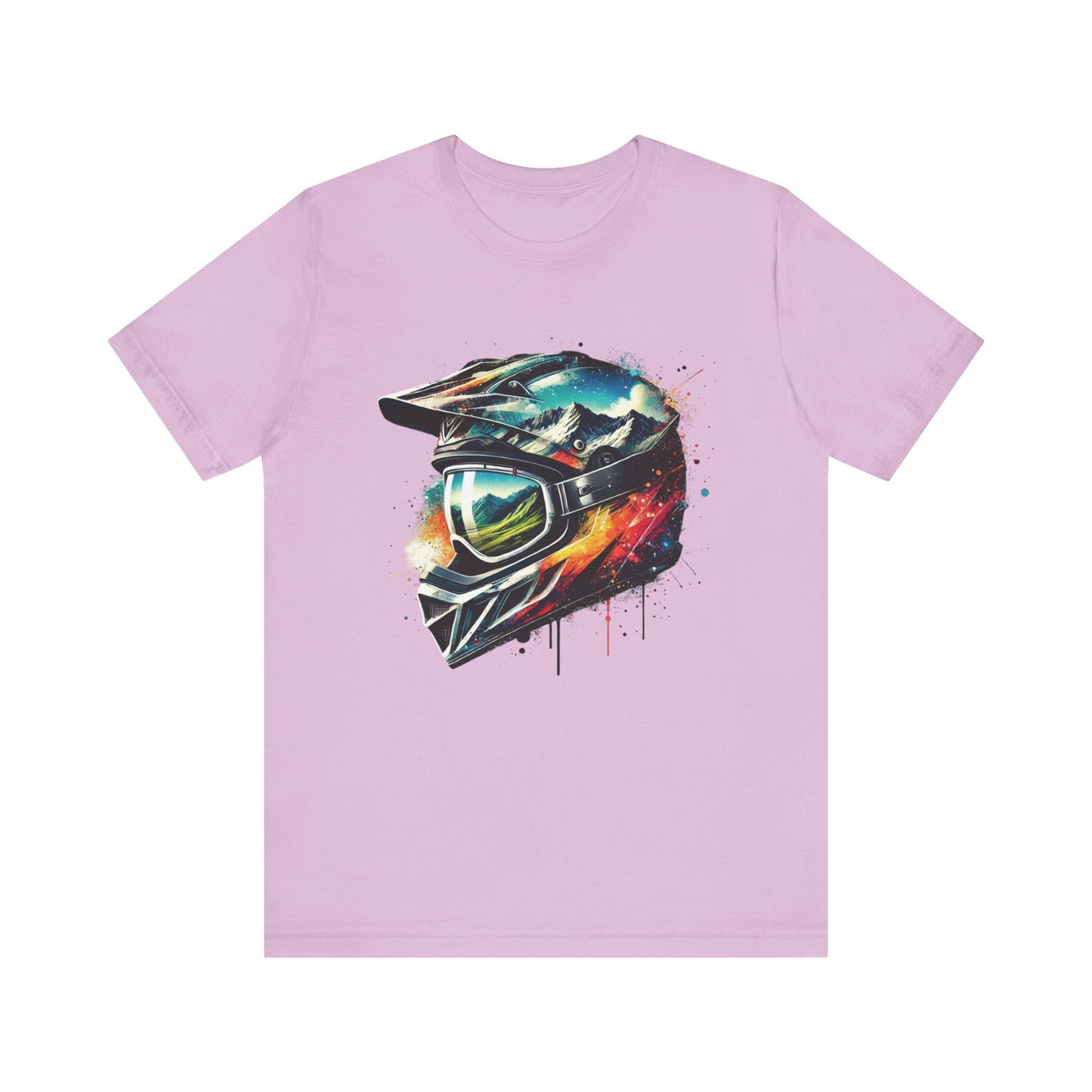 Biker Tee, Motorcycle Shirt, Rider Top, Adventure T-Shirt, Urban Style, Streetwear, Graphic Tee, Motocross Apparel, Off-Road Clothing Lilac