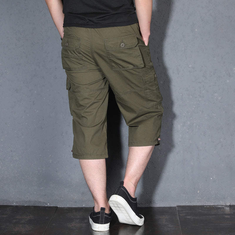 Thin Loose Shorts Cropped Trousers For Men Casual Pants