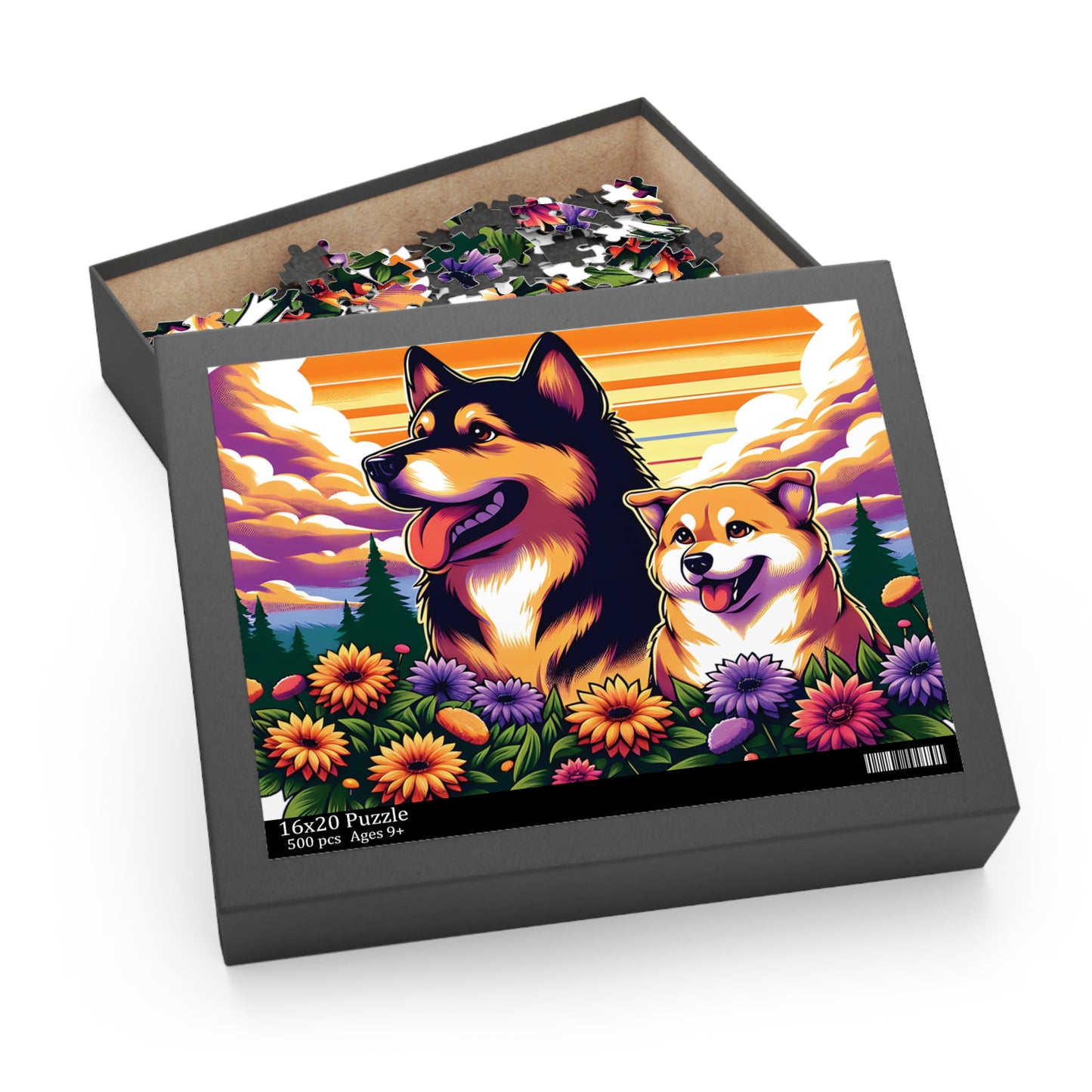 Furry Friends Art Puzzle – High-Quality Custom Puzzles in 120, 252, 500 Pieces with Gift-Ready Box