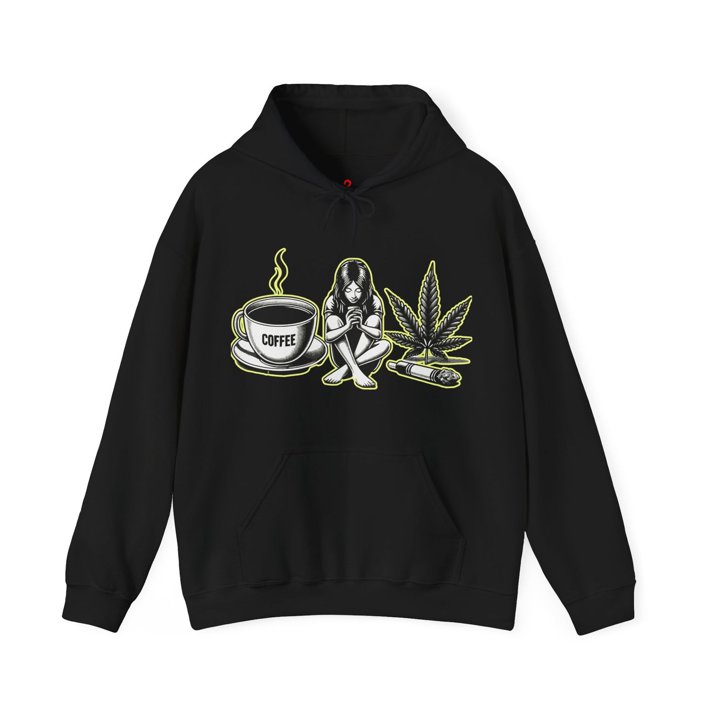 Cool Vibes - Unisex Heavy Blend™ Hooded Sweatshirt Black