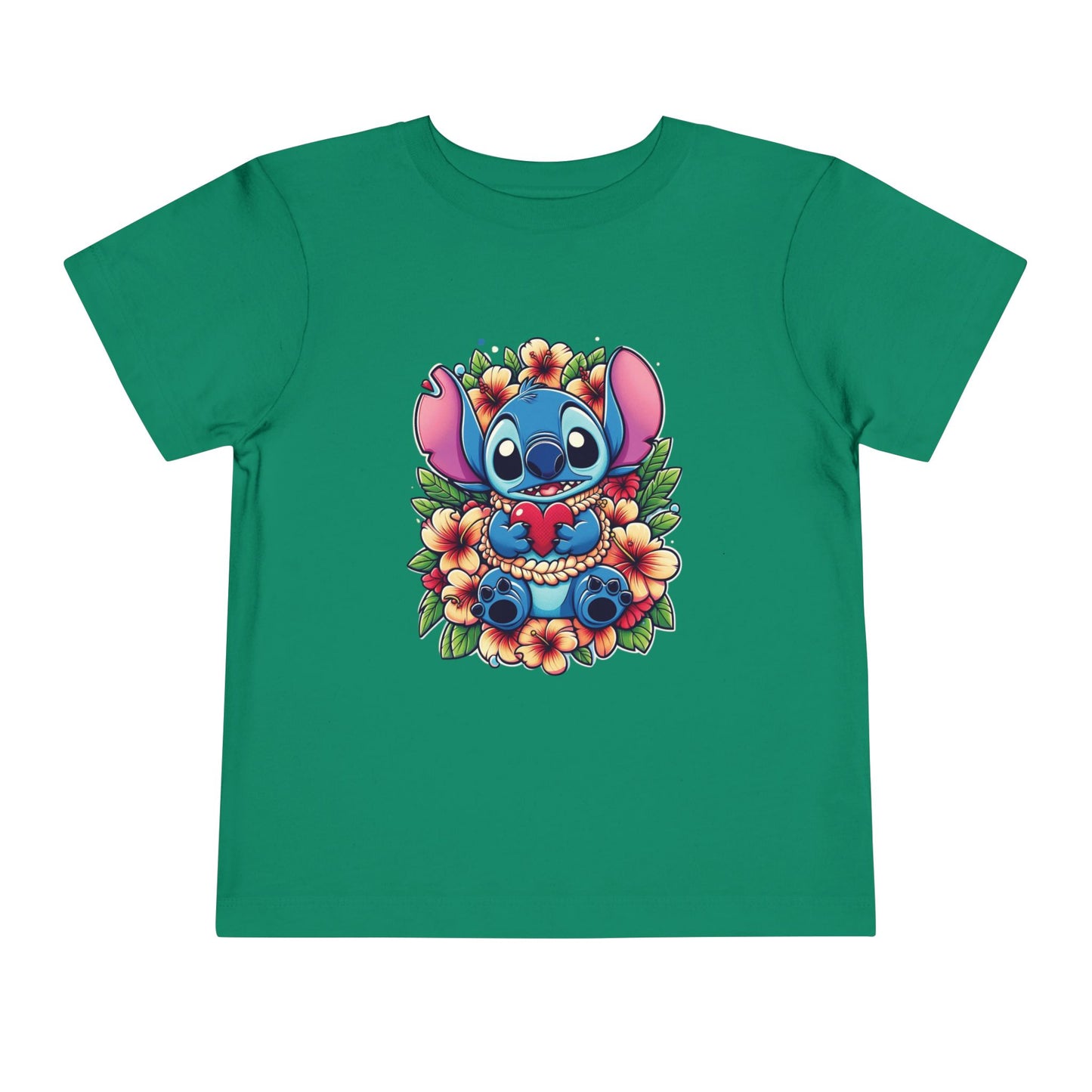 Toddler Tee, Lilo & Stitch Design, Stitch Lei Heart, Kids Shirt, Baby Tshirt, Children Clothing, Disney Gift, Ohana Love, Family Outfit Kelly