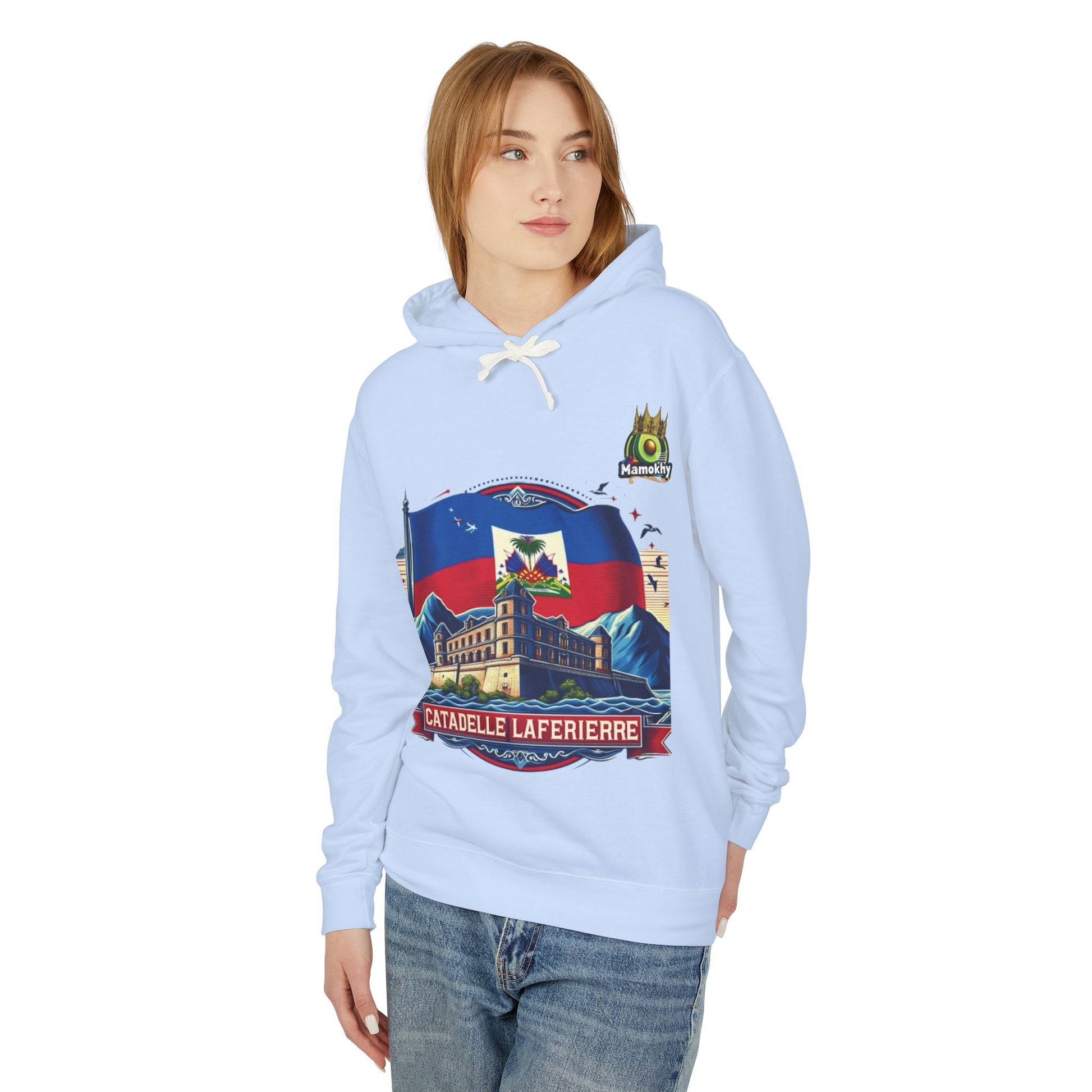 Citadelle Laferrière Haitian Pride Hoodie – Custom Hooded Sweatshirt with Flag Illustration