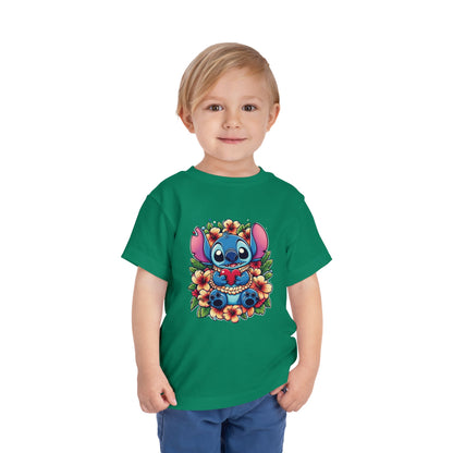 Toddler Tee, Lilo & Stitch Design, Stitch Lei Heart, Kids Shirt, Baby Tshirt, Children Clothing, Disney Gift, Ohana Love, Family Outfit