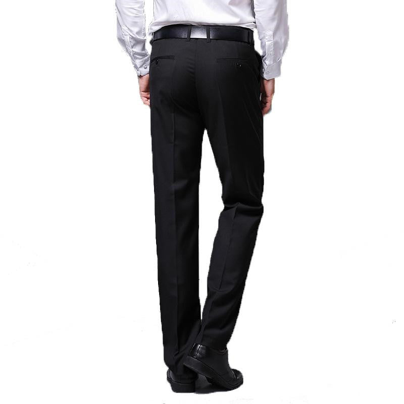 Slim straight trousers suit to work suit men's business