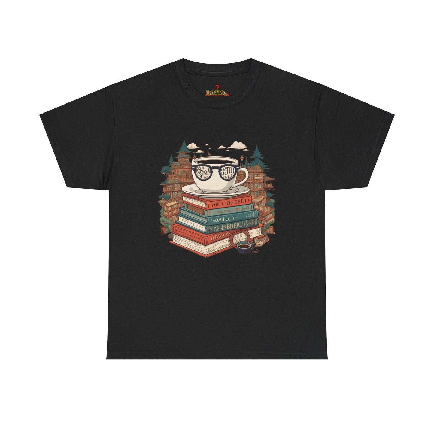 Bibliophile's Bliss Unisex Cotton Tee – Perfect for Book Lovers, Soft and Durable Black