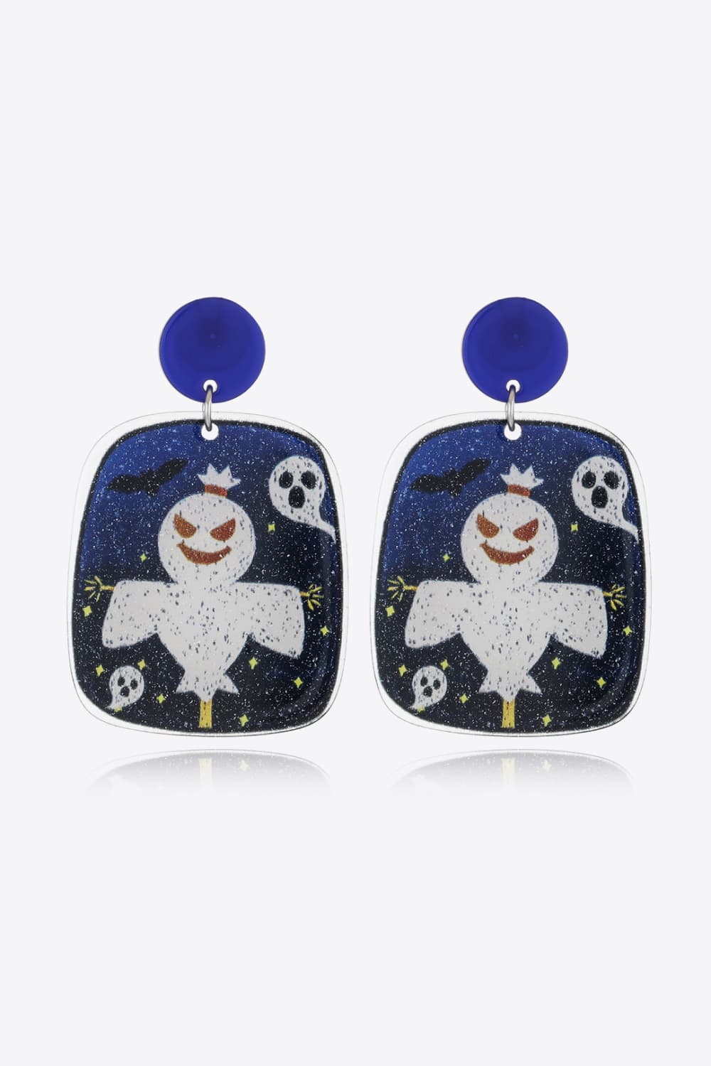 Halloween Theme Earrings Ghost One Size