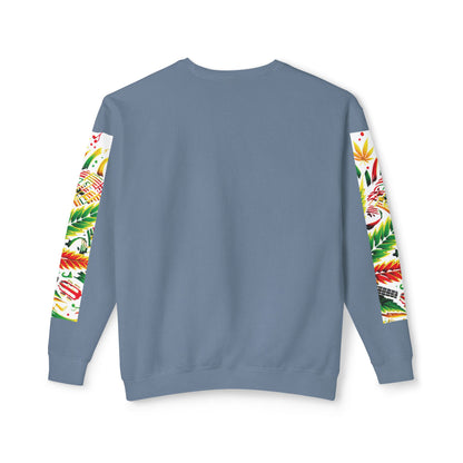 Music and Weed Vibes - Unisex Lightweight Crewneck Sweatshirt