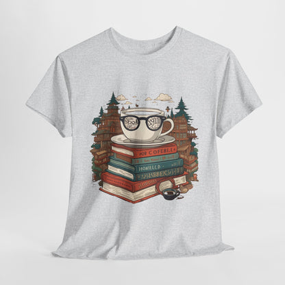 Bibliophile's Bliss Unisex Cotton Tee – Perfect for Book Lovers, Soft and Durable