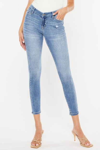 Kancan High Waist Cat's Whiskers Skinny Jeans MED