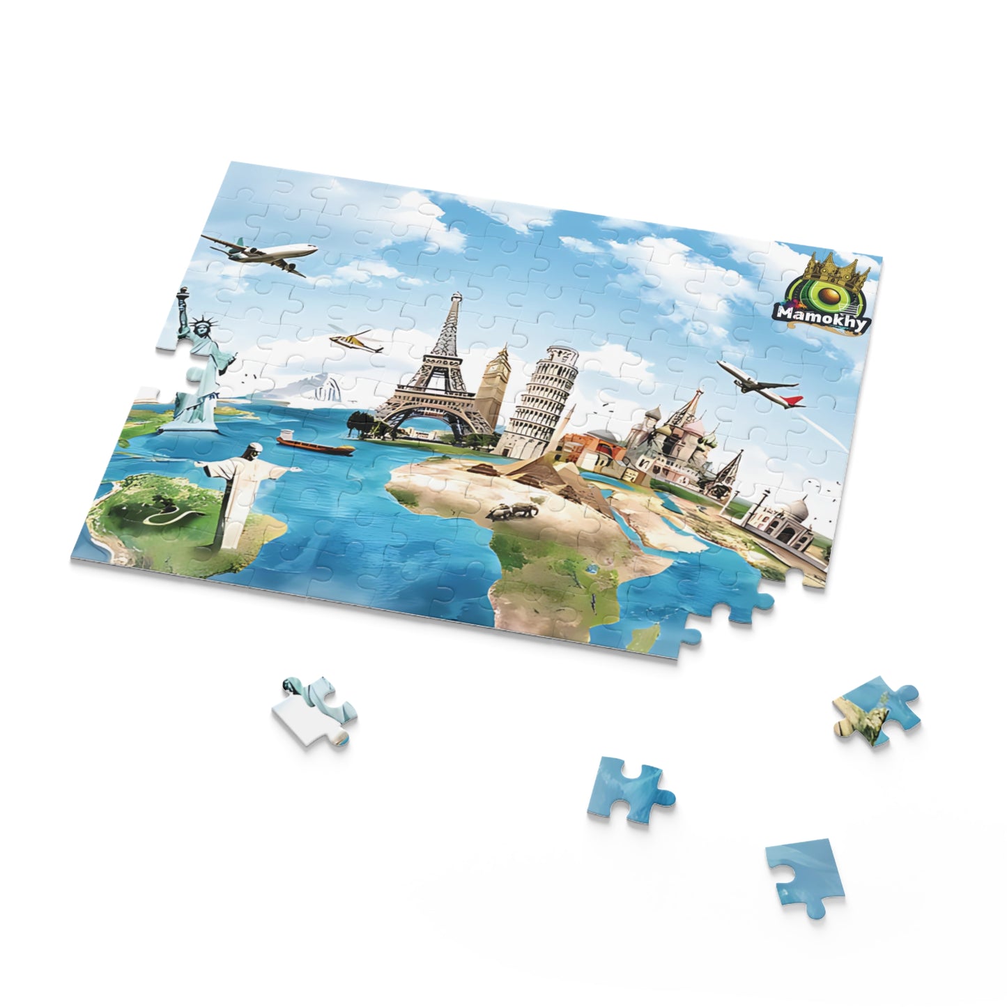 Travel Puzzle – Custom 120, 252, 500-Piece Options with Gift-Ready Packaging