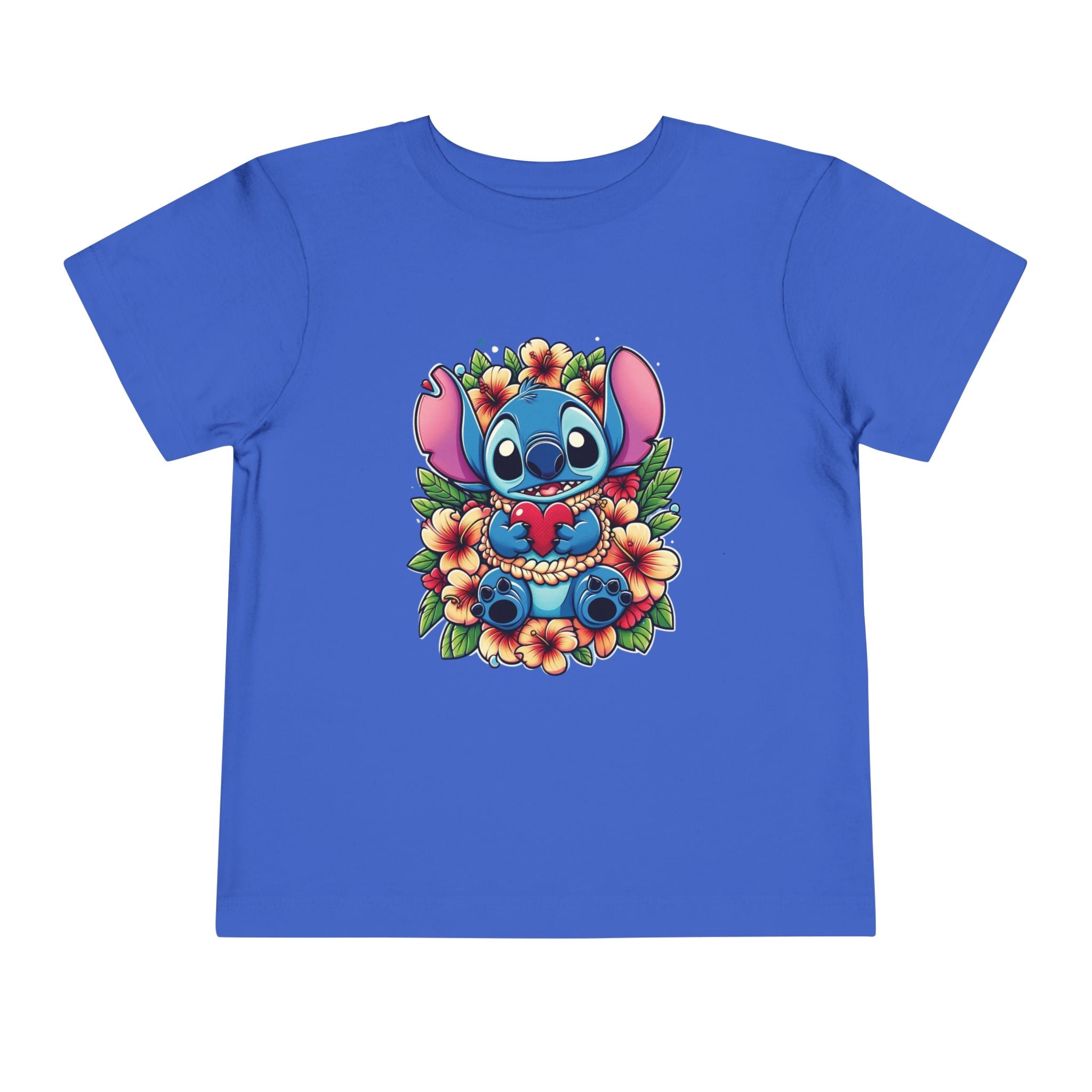 Toddler Tee, Lilo & Stitch Design, Stitch Lei Heart, Kids Shirt, Baby Tshirt, Children Clothing, Disney Gift, Ohana Love, Family Outfit True Royal