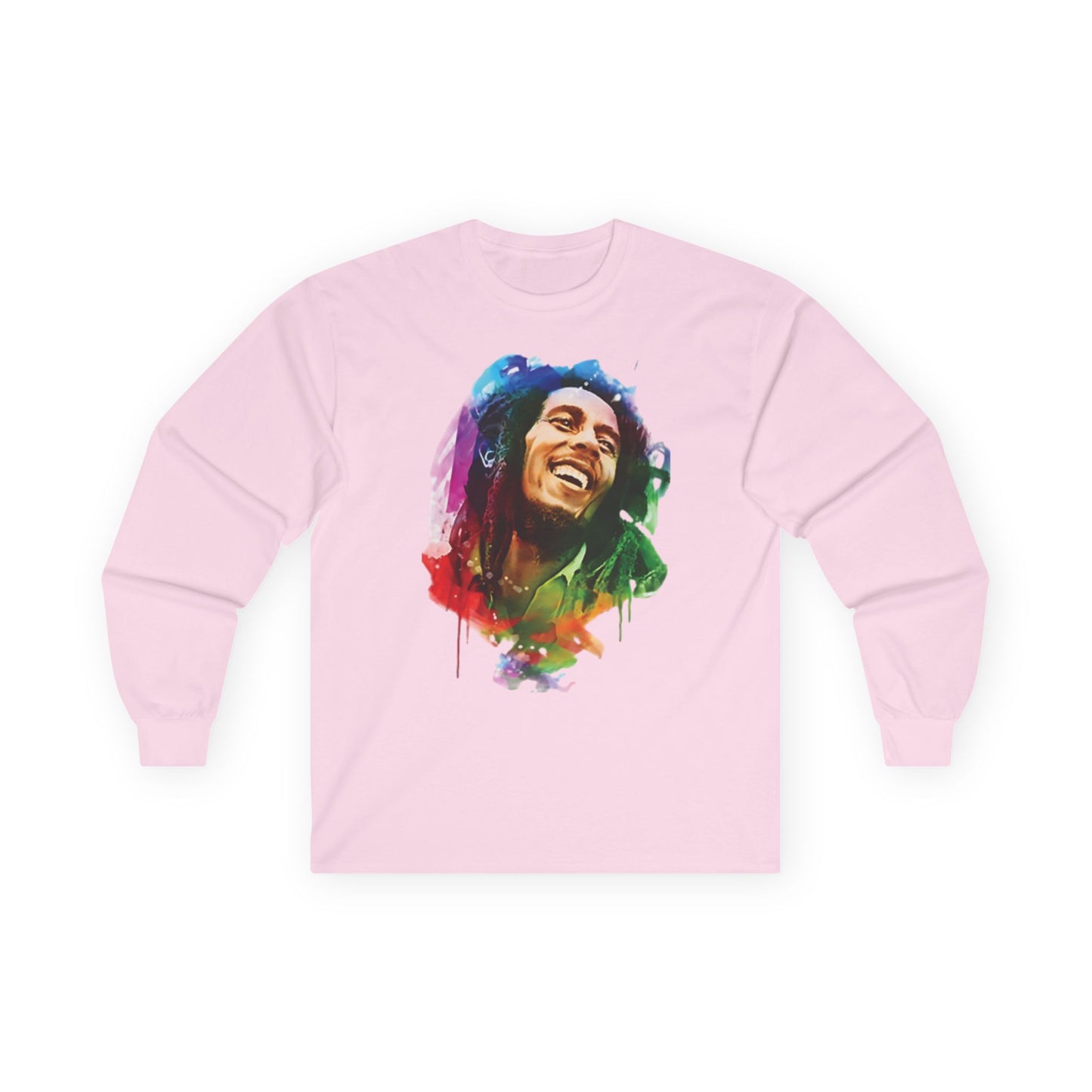 T-Shirt - Rasta Lovers Unisex Long Sleeve Tee Light Pink