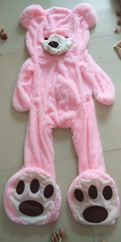 Giant Teddy Bear Plush Toy Huge Soft Toys Leather Shell Pink