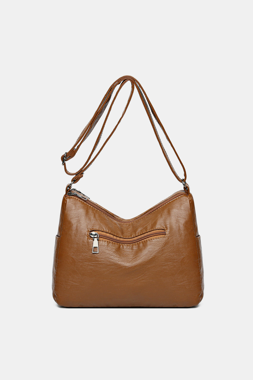 PU Leather Adjustable Strap Shoulder Bag - Thandynie