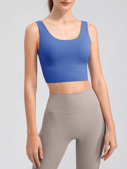 Scoop Neck Wide Strap Active Tank