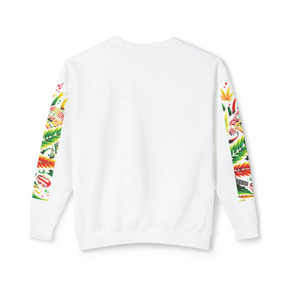 Music and Weed Vibes - Unisex Lightweight Crewneck Sweatshirt