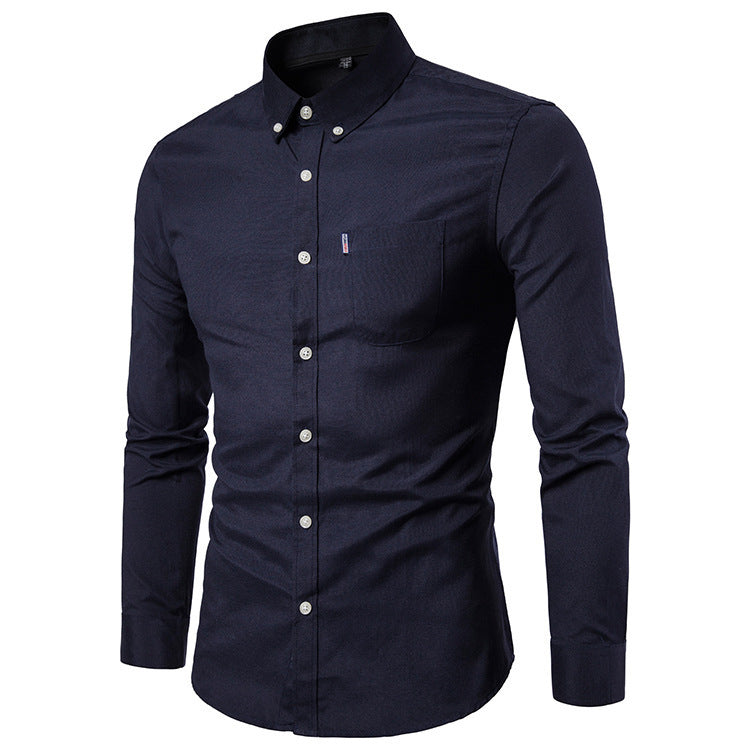 Casual long-sleeved shirt Black