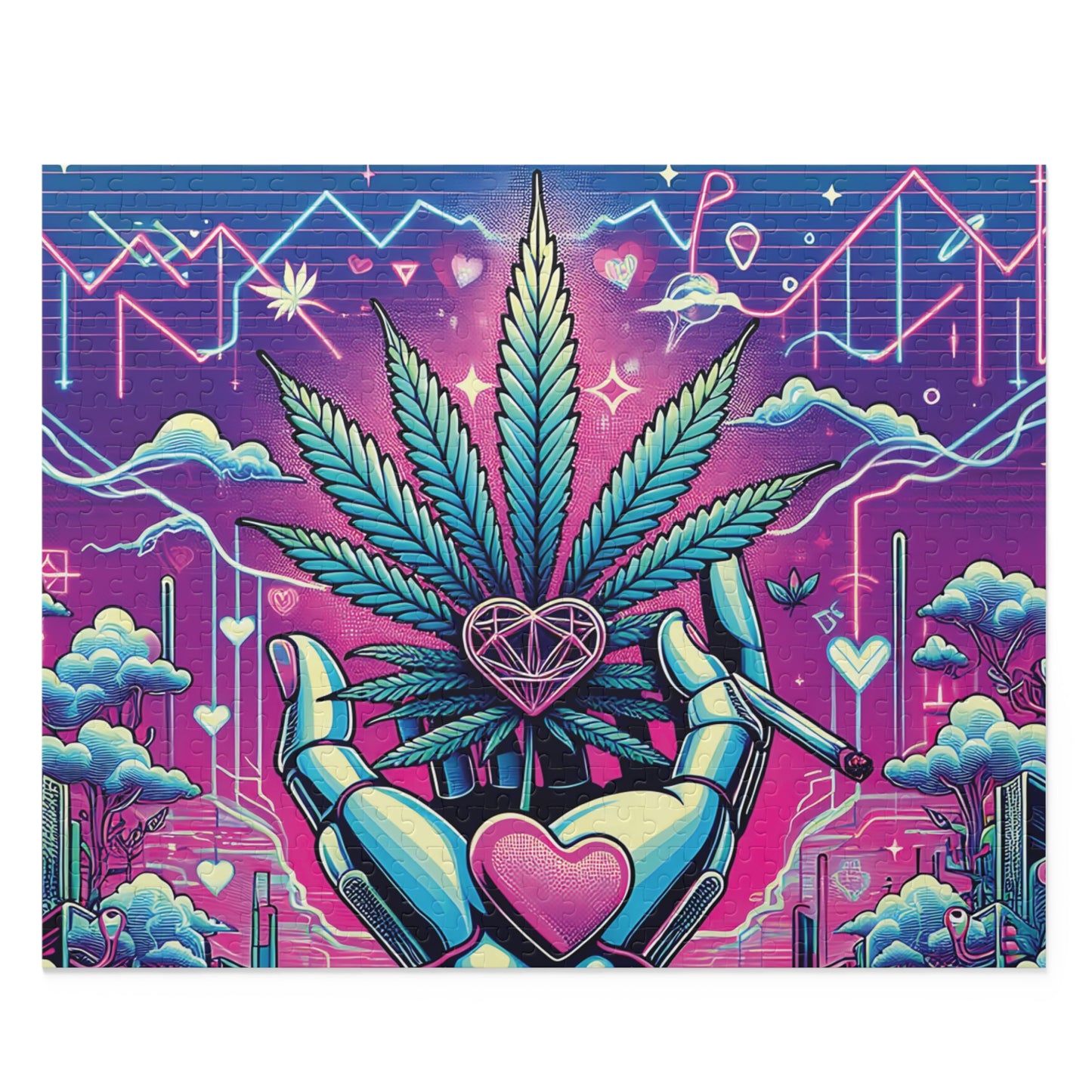 Marijuana Masterpiece Puzzle (120, 252, 500-Piece) 20" × 16" (500 pcs)