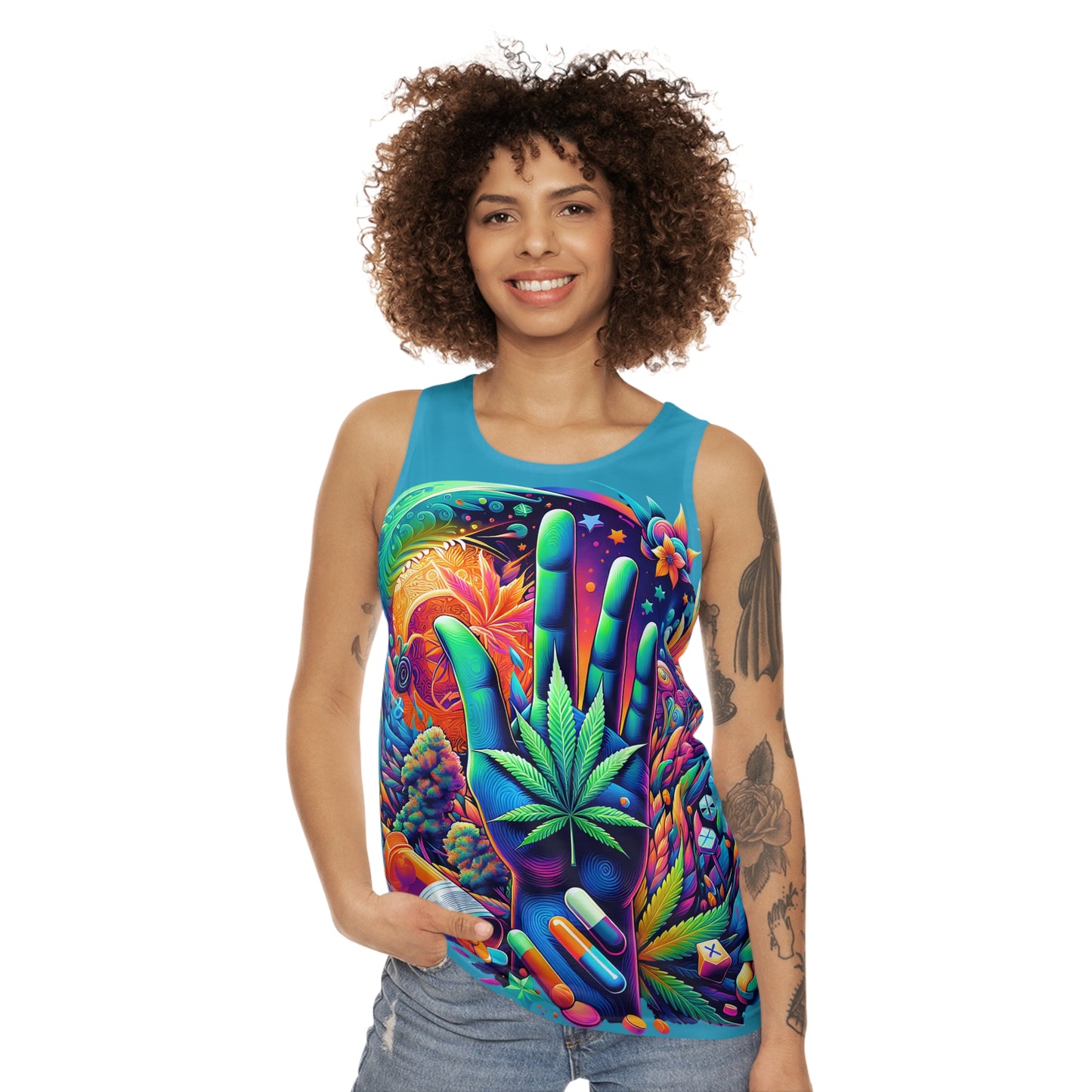 Cannabis lover - Unisex Tank Top (AOP)