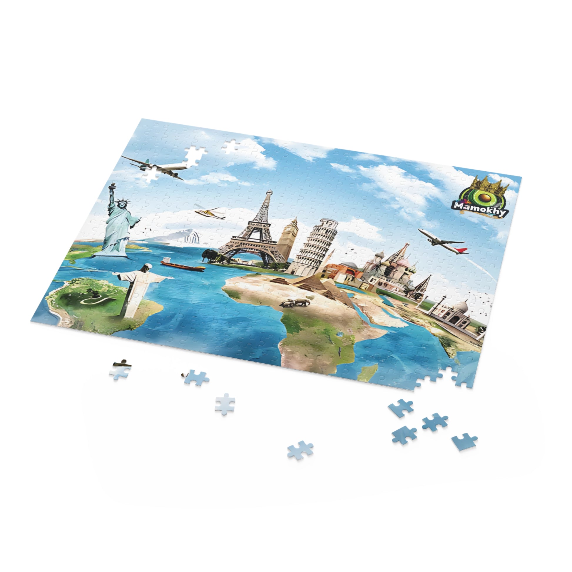 Travel Puzzle – Custom 120, 252, 500-Piece Options with Gift-Ready Packaging