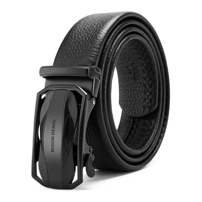 Men's leather belt BlackD