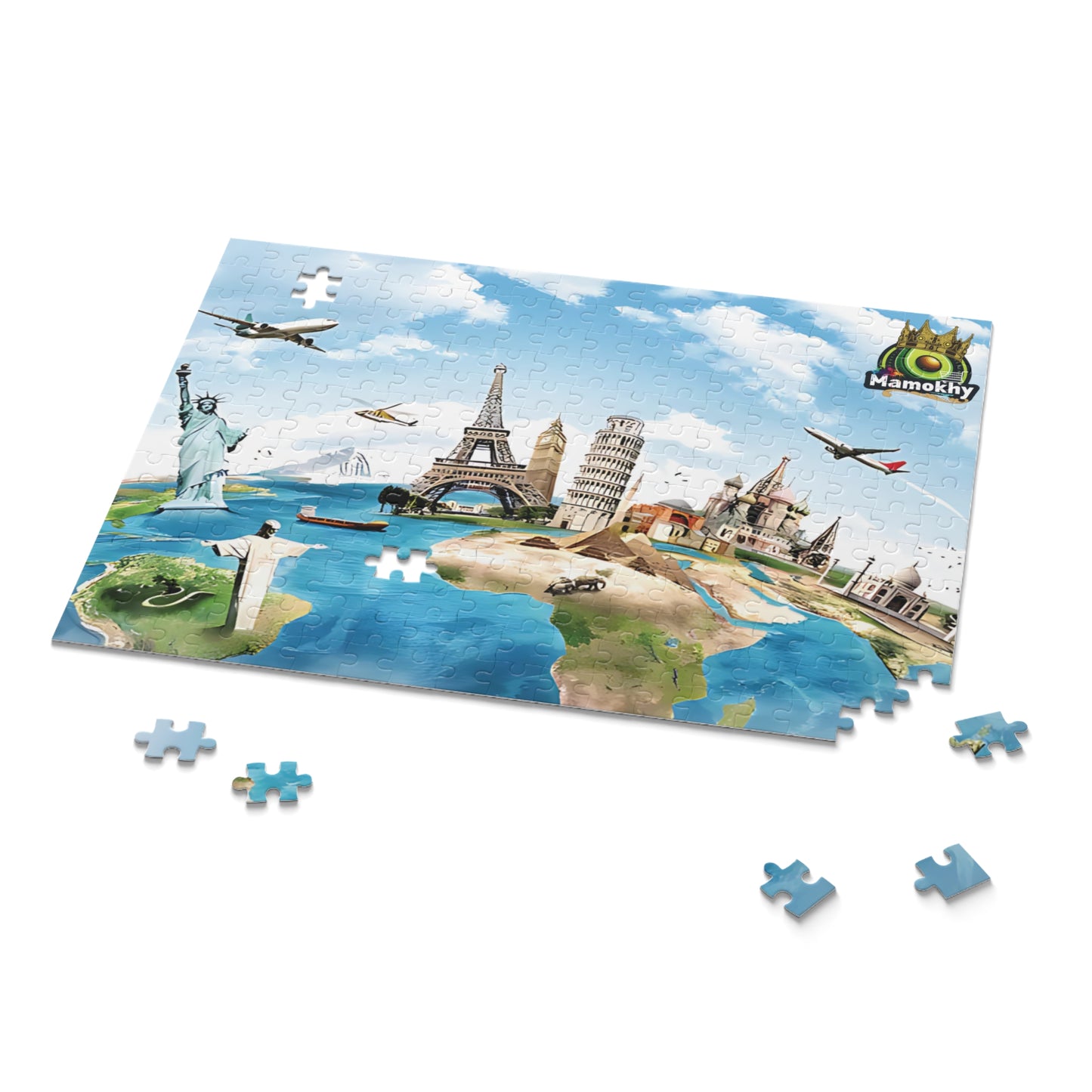 Travel Puzzle – Custom 120, 252, 500-Piece Options with Gift-Ready Packaging