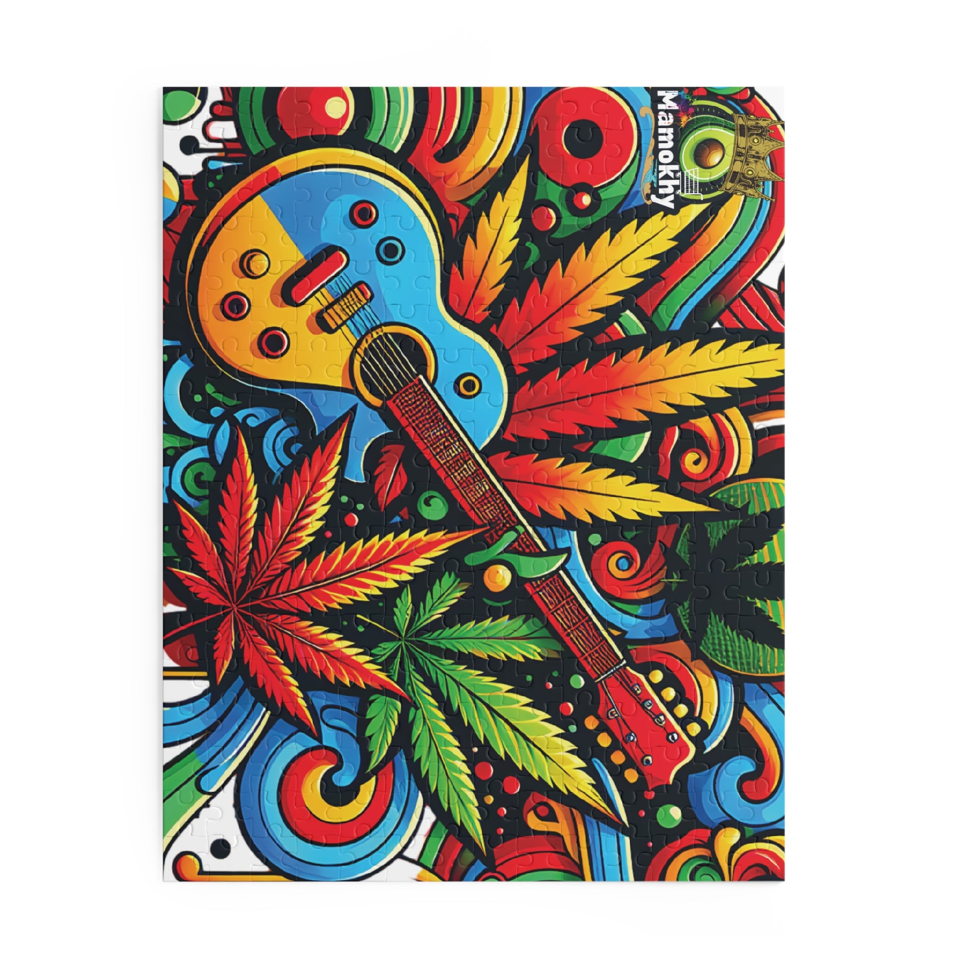 Musical Herb Vibes Puzzle - Custom 120, 252, 500-Piece Options in Gift-Ready Packaging, Jigsaw Puzzle, Relaxing Puzzle, Entertainment Game,