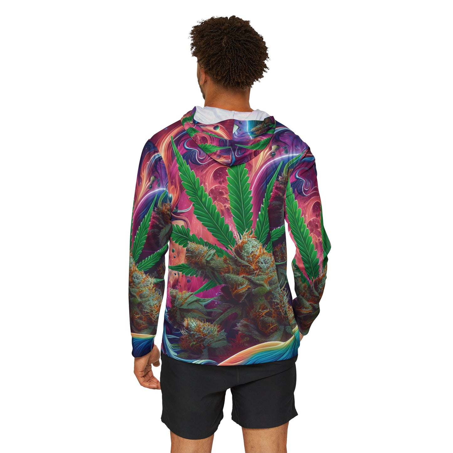 Cannabis cool Vibes - Men's Sports Warmup Hoodie (AOP)