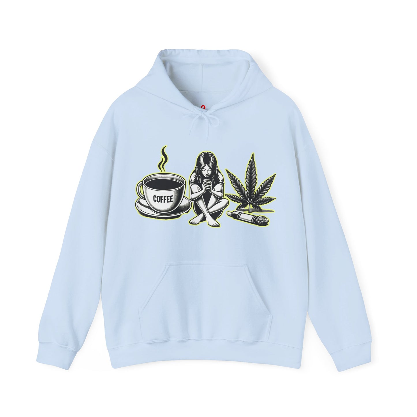 Cool Vibes - Unisex Heavy Blend™ Hooded Sweatshirt Light Blue