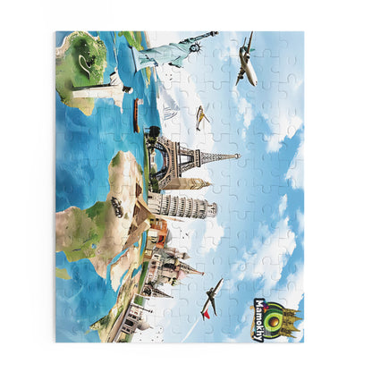 Travel Puzzle – Custom 120, 252, 500-Piece Options with Gift-Ready Packaging