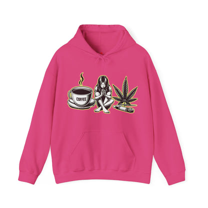 Cool Vibes - Unisex Heavy Blend™ Hooded Sweatshirt Heliconia