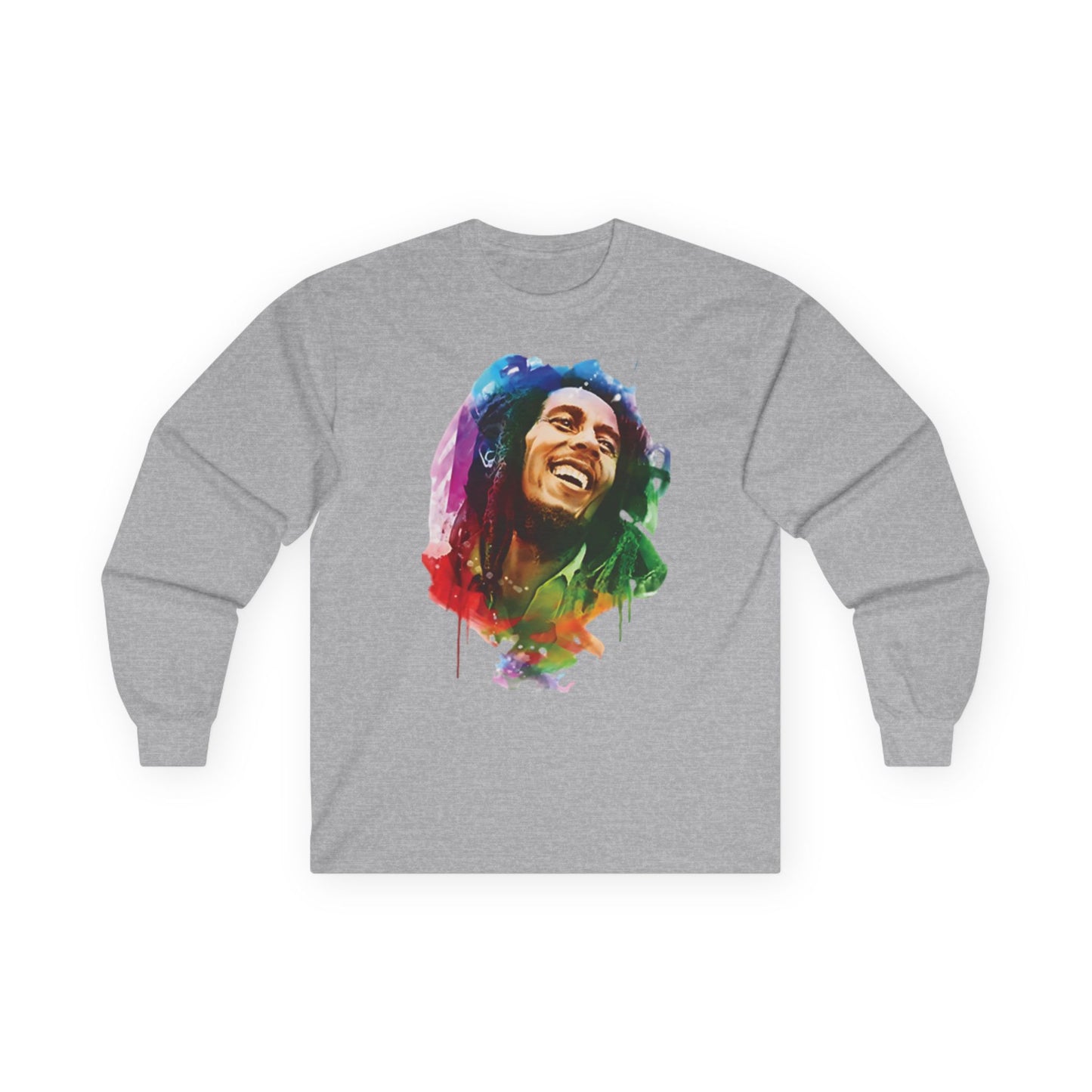 T-Shirt - Rasta Lovers Unisex Long Sleeve Tee Sport Grey