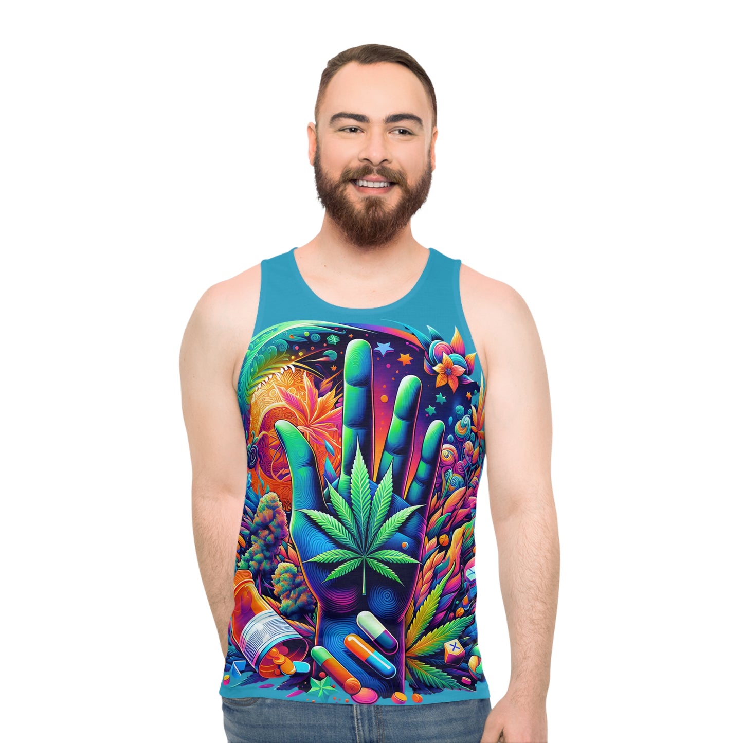 Cannabis lover - Unisex Tank Top (AOP)