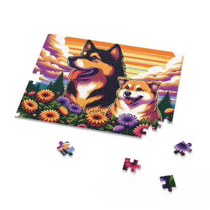 Furry Friends Art Puzzle – High-Quality Custom Puzzles in 120, 252, 500 Pieces with Gift-Ready Box